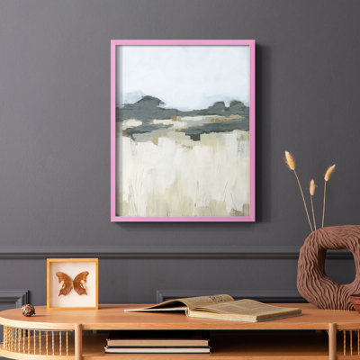 Brushstroke Badlands II, reproduction encadrée - bois massif