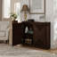 Buffet Mid-Century moderne en noyer foncé