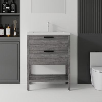 Meuble-lavabo autoportant avec lavabo
