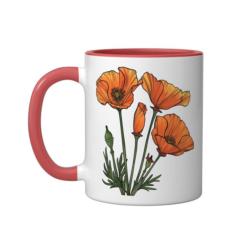 Ceramic Coffee Mug, Red