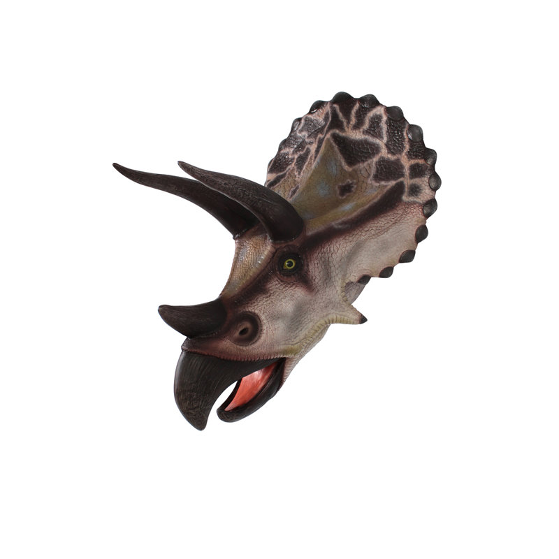 Trophée mural tricératops de dinosaure géant
