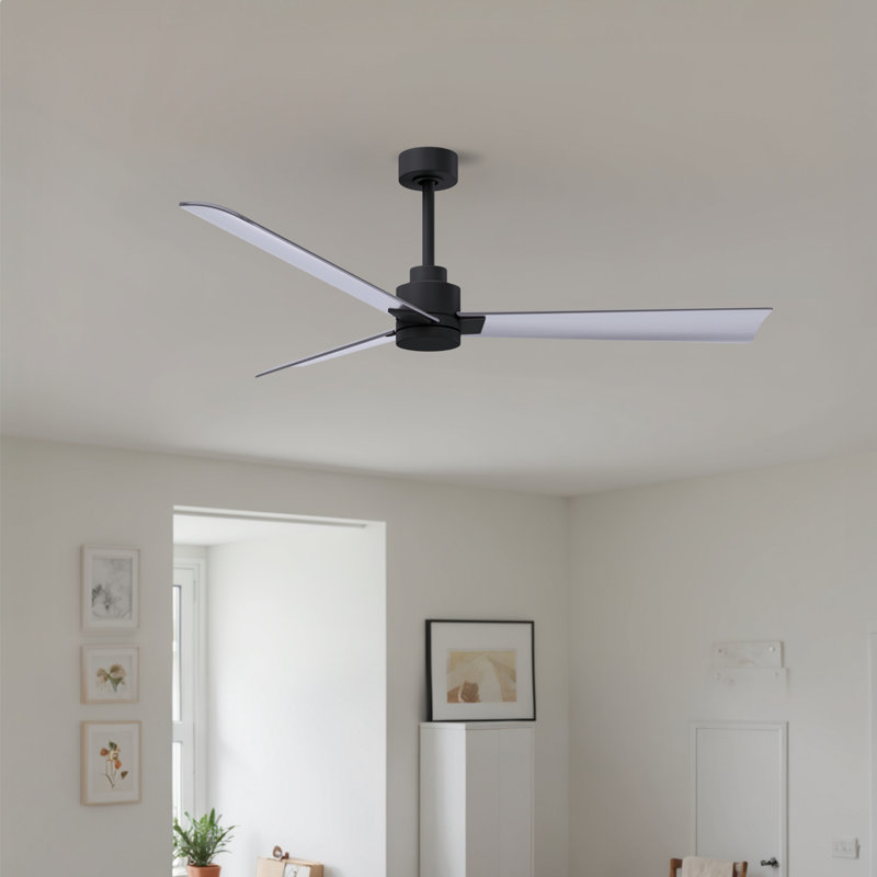 Alessandra 56'' Ceiling Fan, Brushed Nickel, Matte Black