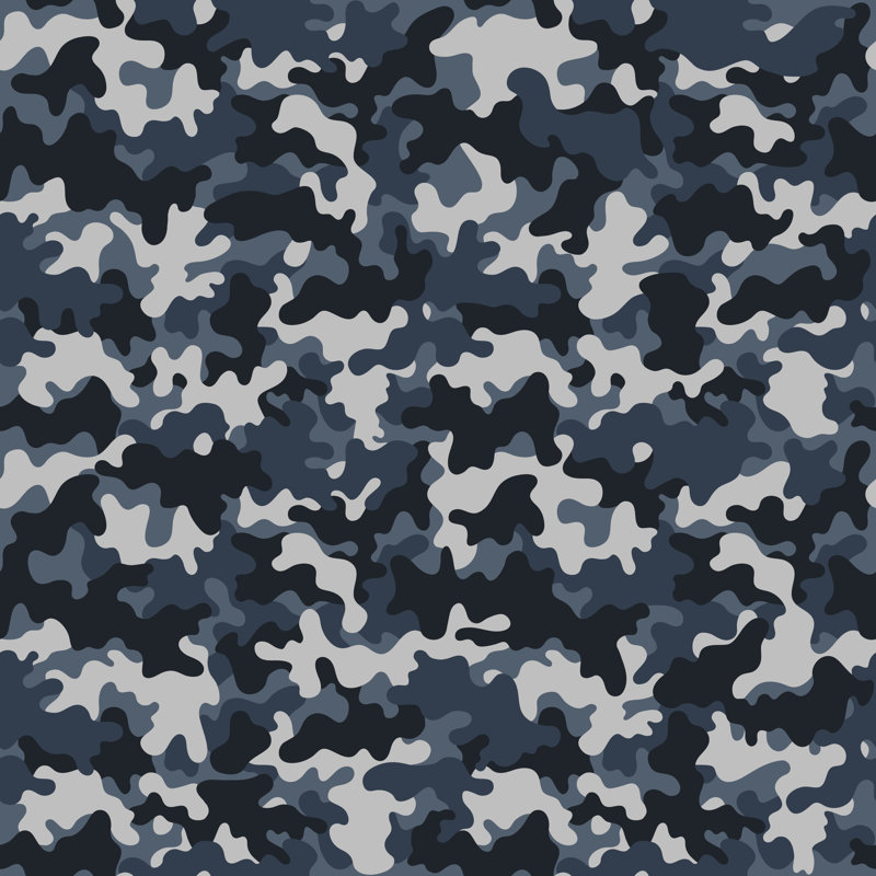 Timmeka, motif de camouflage sur toile, H 12 po x l 12 po