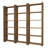 Walnut Bookshelf with Multiple Shelves, 72.6 x 66.9 x 9.5 inches | 100% Melamine Coated Particle Board, 0.7-inch Thickness | Wall-Mountable, Stylish Traditional Design for Home or Office Storage & Display-255202727