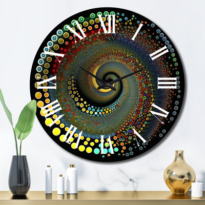 Horloge murale en métal