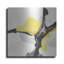 Art mural en métal Wrought Studio «Creamy Yellow III» par Chris Paschke-1131277205