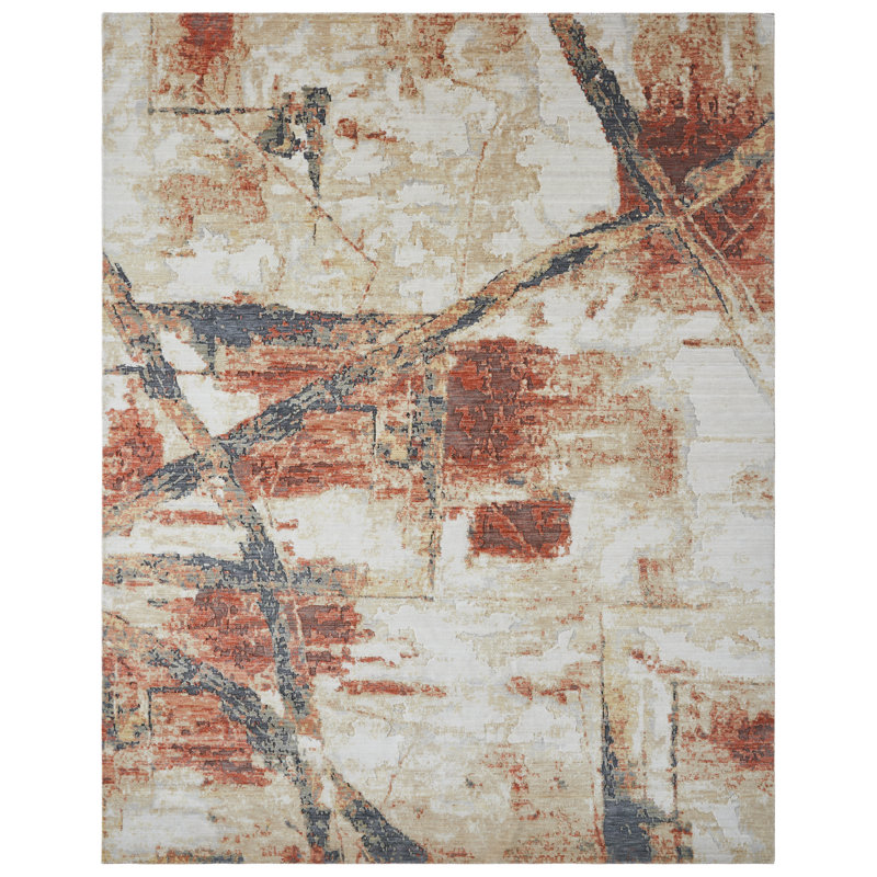 Bergren Wool Abstract Area Rug, Runner 2'6" x 10'
