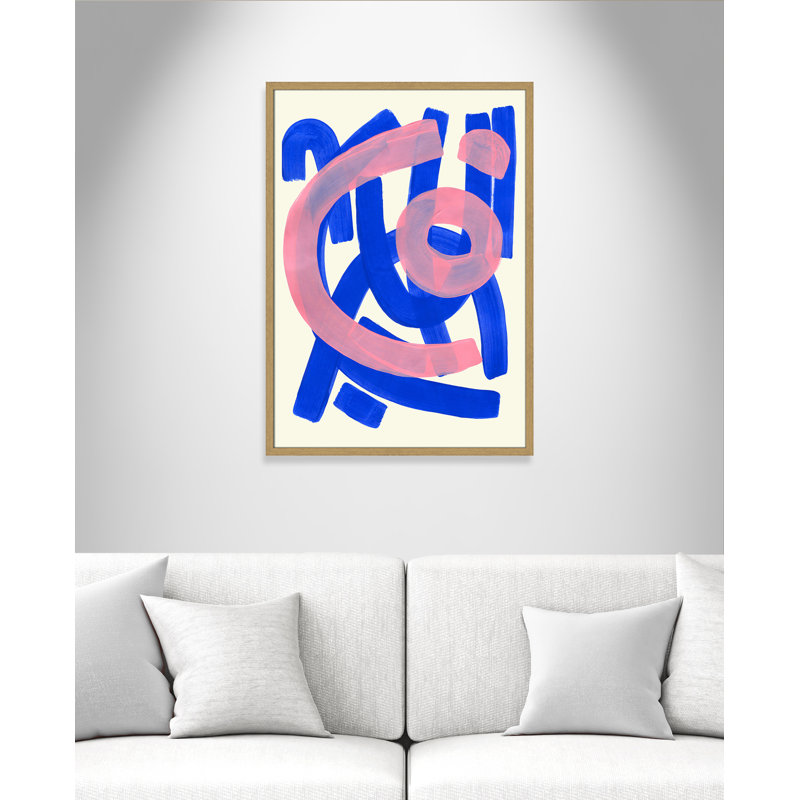 Impression Funky Beat par Haniff, 25.5'' W x 35.5'' H, Grain de bois naturel, Framed Print