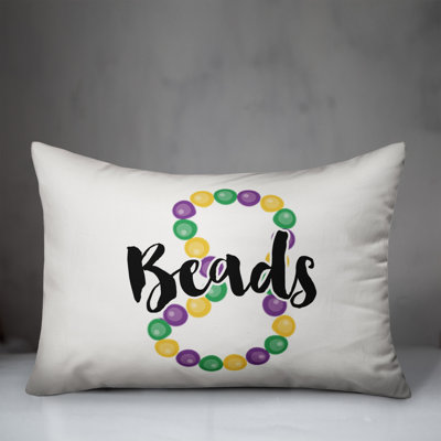Spun Polyester Reversible Throw Pillow