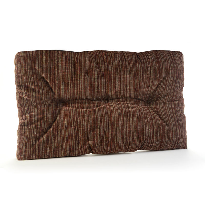 Chenille Non-Slip Bench Cushion, Chocolate Brown, 27" W x 14" D