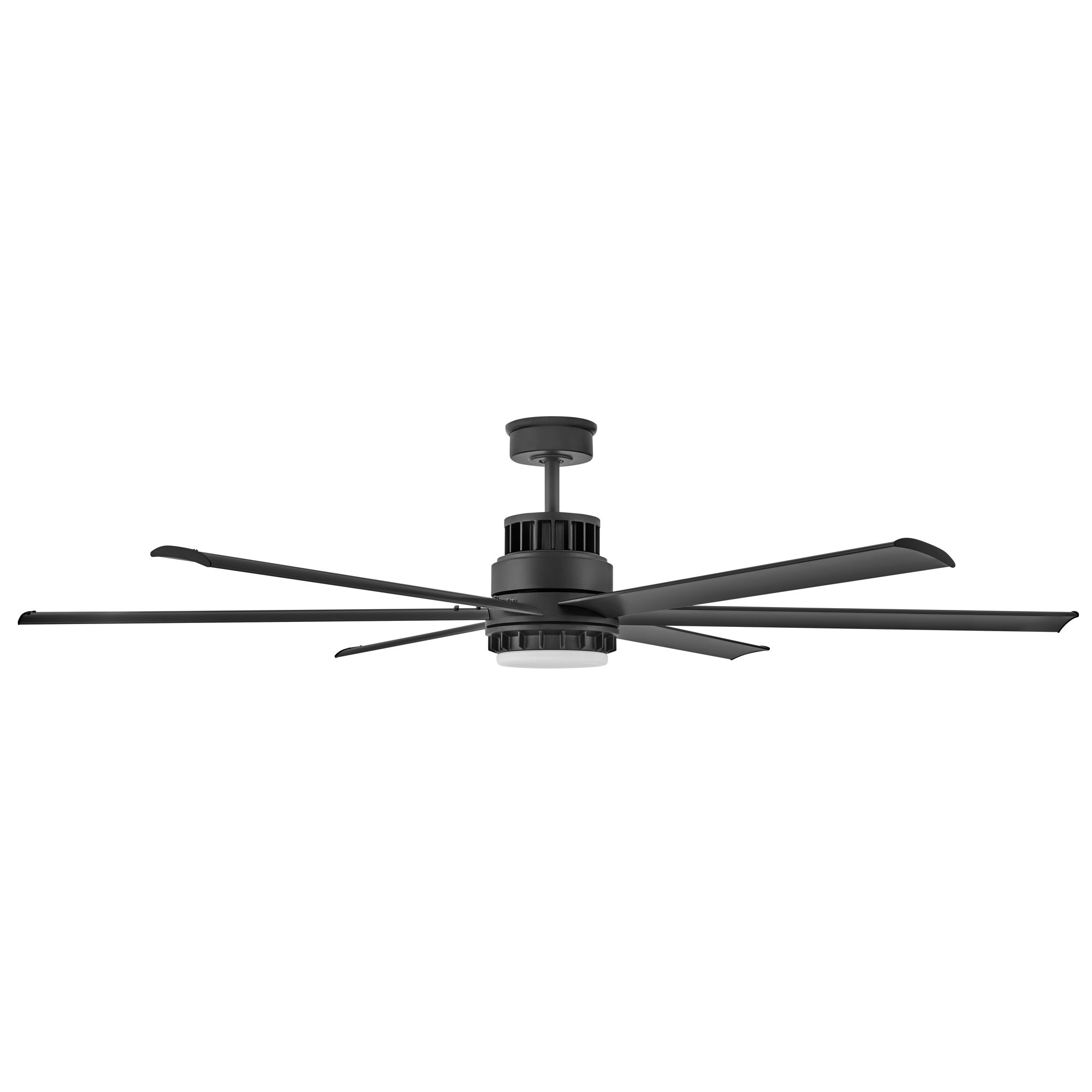 Draftsman 72-in Indoor/Outdoor Smart Ceiling Fan with Integrated LED + Remote, Matte Black