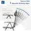 Ensemble de 2 chaises de patio pliantes en tissu textilène rembourré