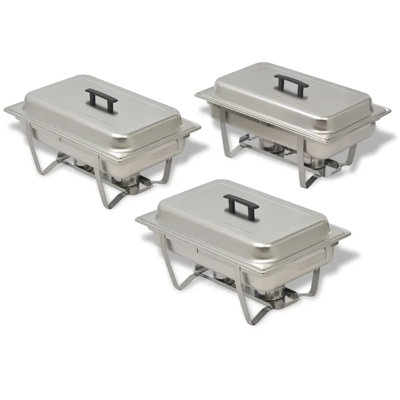 Stainless Steel 3 Piece Chafing Dish Set