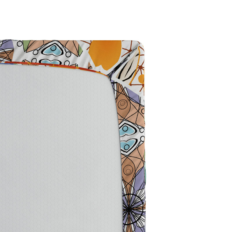 Microfiber Patchwork Fitted Sheet, Twin Fitted Sheet
