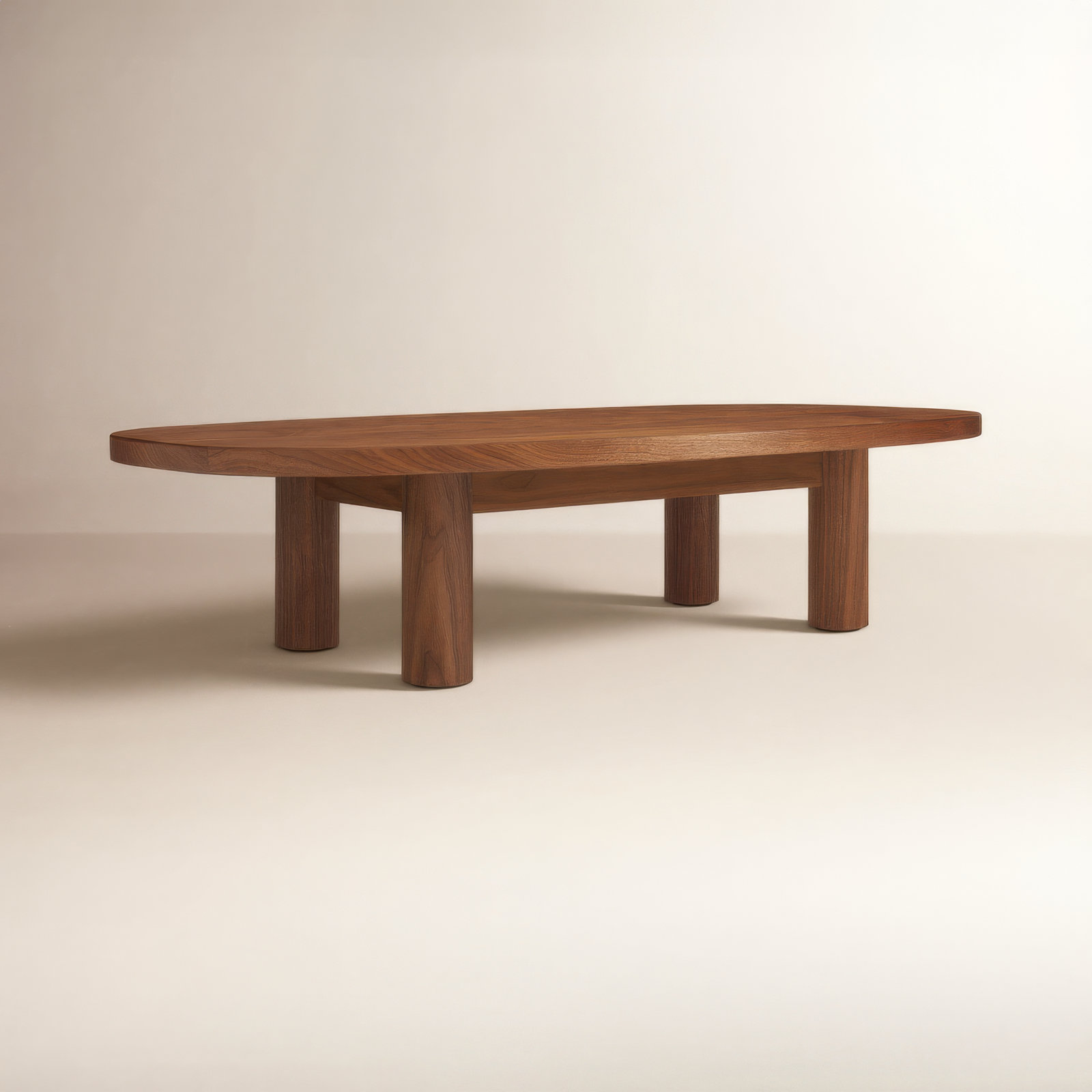 Good Times Solid Wood Single Coffee Table, Walnut