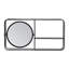 Aspinwall Metal Flat Wall Mirror with Shelves