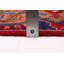Tapis de couloir rouge en laine noué à la main de conception unique 3 pi 7 po x 13 pi 11 po Avium