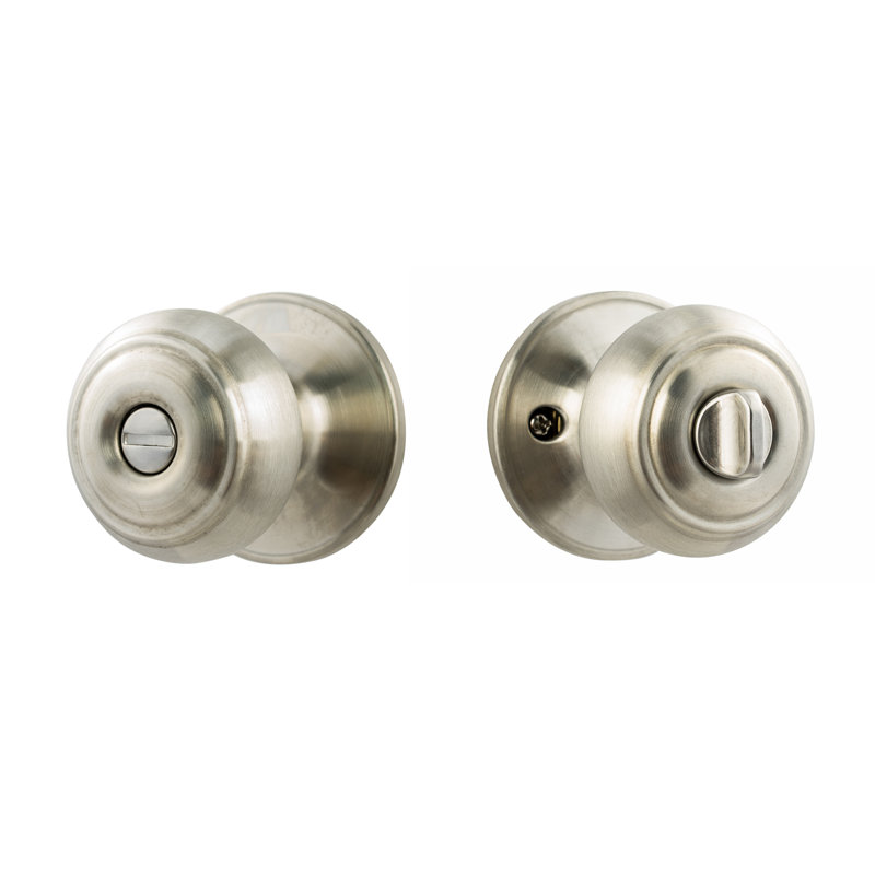 Bouton d'intimité Juniper, Nickel satiné