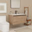 Ensemble de meuble-lavabo 36 po avec tiroirs et armoires-277027234