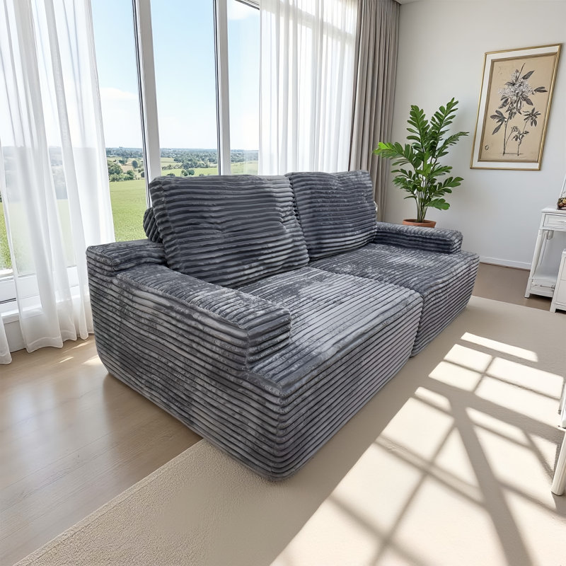 Canapé modulaire en velours côtelé Boneless