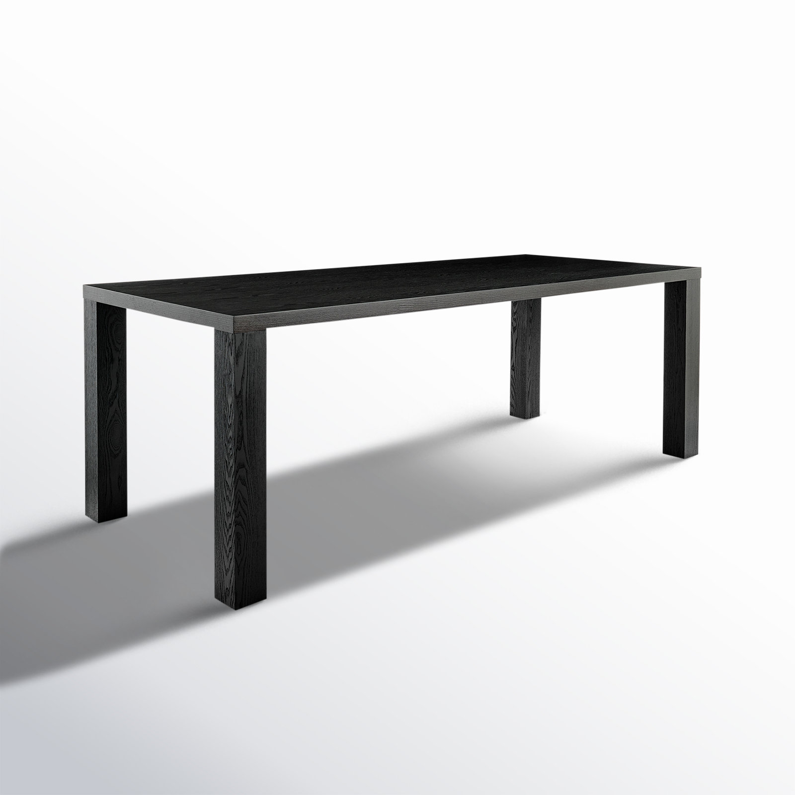 Carson Dining Table, Black, 30" H x 63" L x 35.5" W