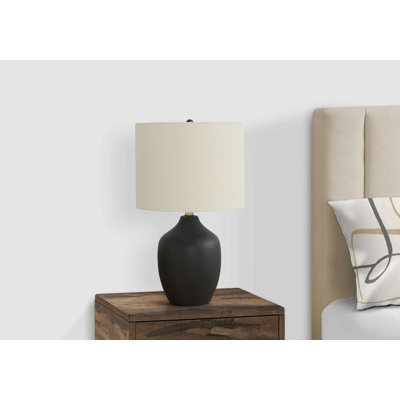 Lampe de table Lighting, céramique, abat-jour, transitionnel