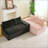 Pink&Blackturtle Velvet Double Chaise Lounge Multifunctional Lazy Sofa-843493891