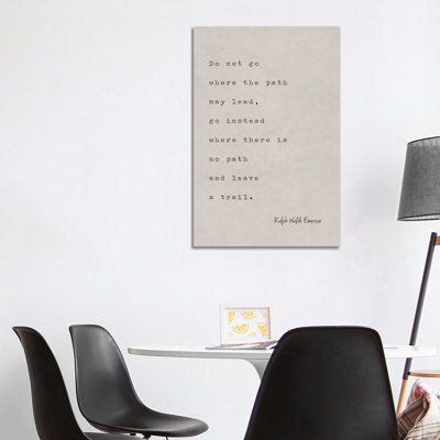 Emerson Quote - Print on Canvas