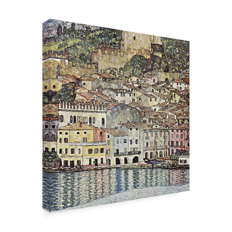 "Klimt Coastal Villages II" par Gustav Klimt sur toile, H 24 po x l 24 po
