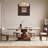 Sintered Stone Solid Wood Oak Solid + Manufactured Wood brown Dining Table-106923704