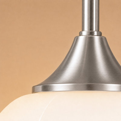 16″ W 1-Light Polished Nickel Dimmable Vanity Light