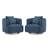 Darna 32.3" Wide Upholstered Swivel Accent Chair（Set Of 2）-72786354