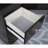 1Pc Vanity Stool , 8Mm Glass, Led Mirror, Storage Drawers, Gray Finish For Bedroom Use With Stool, Tempered
