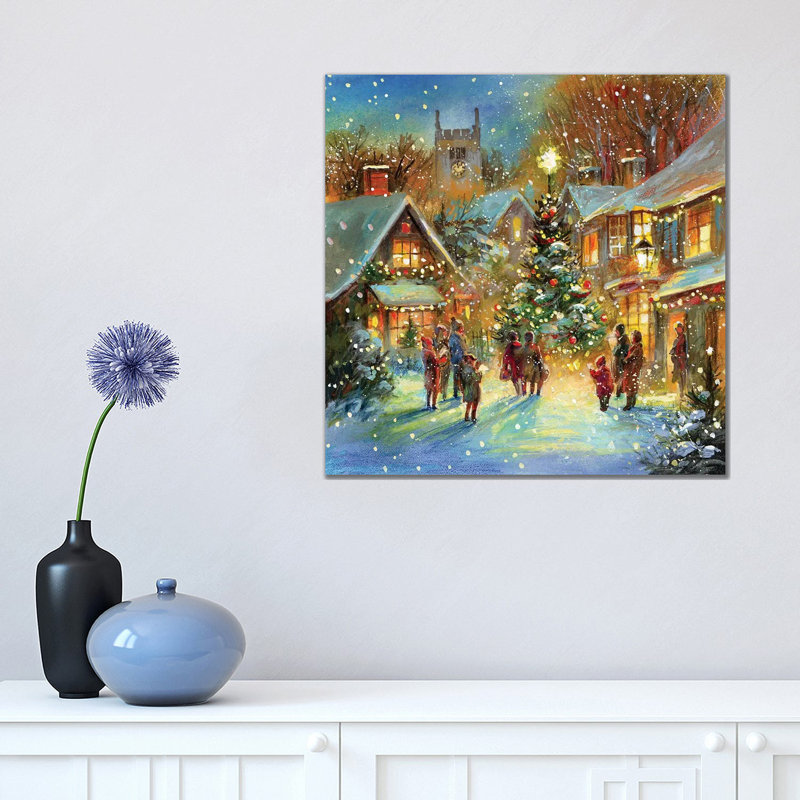 « Evening Carol » par Jim Mitchell-impression, Toile tendue, H 18 po x l 18 po x 1,5 po