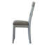 Ensemble de 2 chaises latérales à dossier en échelle