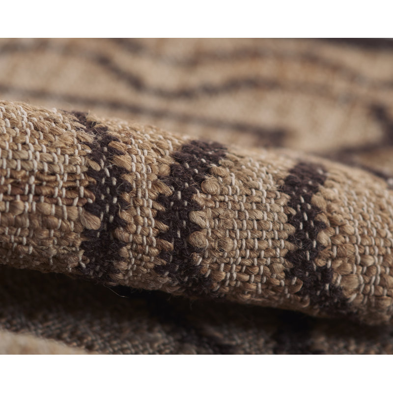 Erin Gates by Momeni Orchard Ripple Brown Hand Woven Wool and Jute Area Rug, Runner 2'3" x 8'