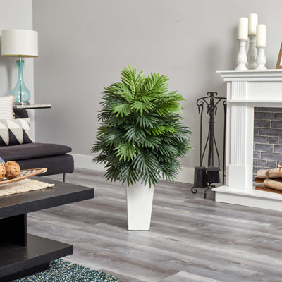 Plante de palmier artificielle 40" dans un pot de fleurs