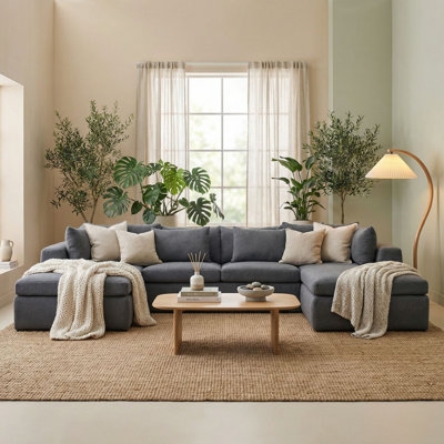 Canapé modulaire rembourré 3 pièces 140 po Teddy