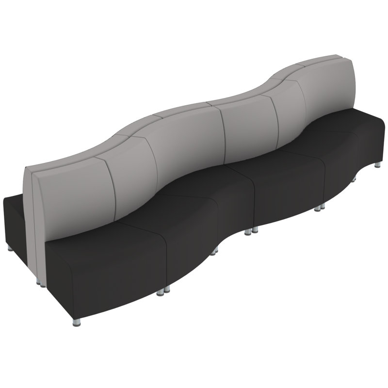 Ensemble de 12 chaises Pro Crest Connect, Noir/gris