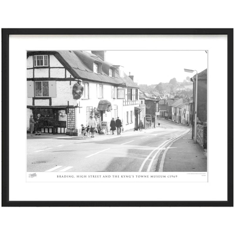 Brading, High Street And The Kyng's Towne Museum C1969 - Single Picture Frame Print, 40cm H x 50cm W x 2.3cm D