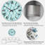 Light Blue Diamonds - Patterned wall clock-960489748