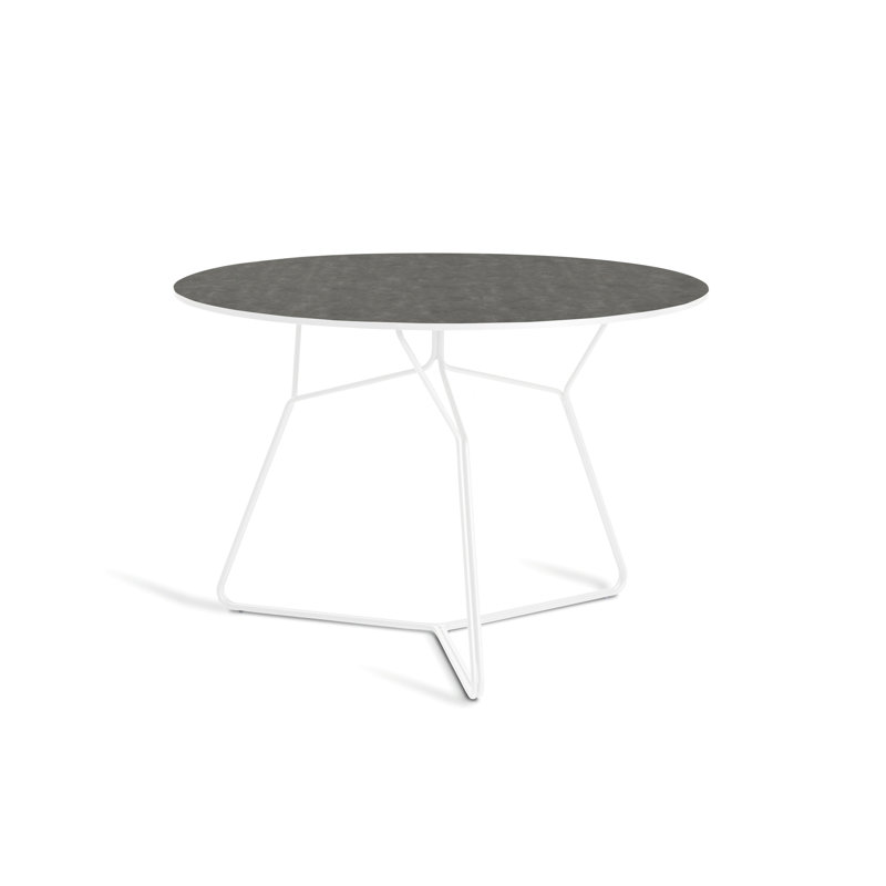 Serac Dining Table, Ceramic Gray