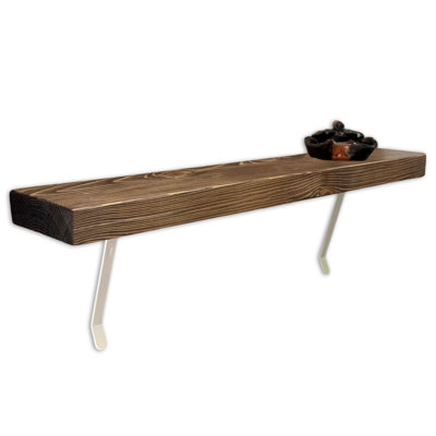 Wood Radiator Shelf with Reclaimed Wood