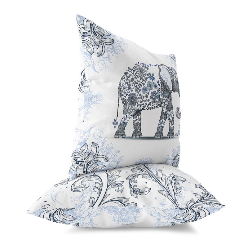 Coussin Eleflower, 18 po x 18 po