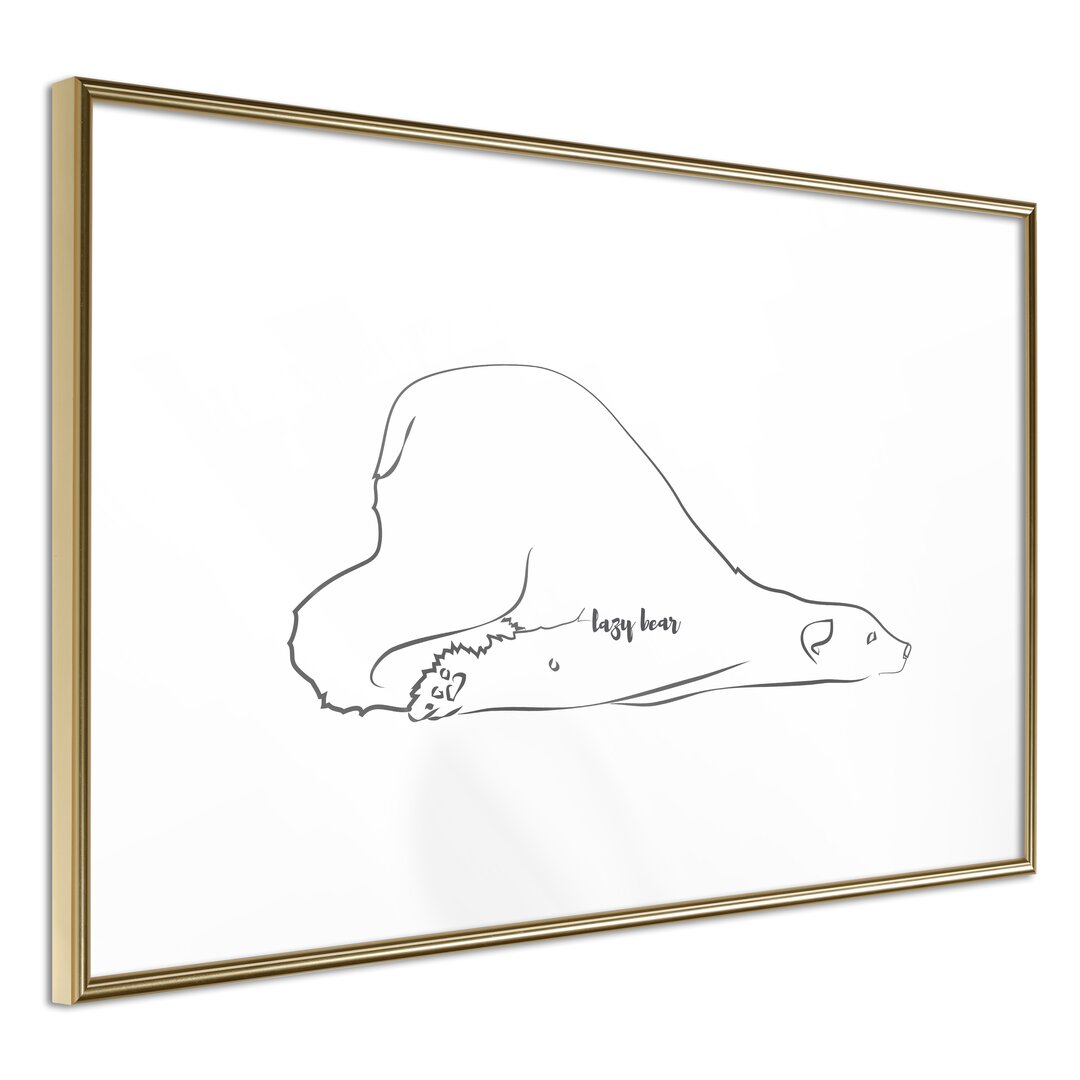 Gerahmtes Wandbild Resting Polar Bear