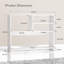 Grande huche de rangement de bureau blanche, étagère de rangement ouverte multi-casiers pour bureau à domicile-1214897877