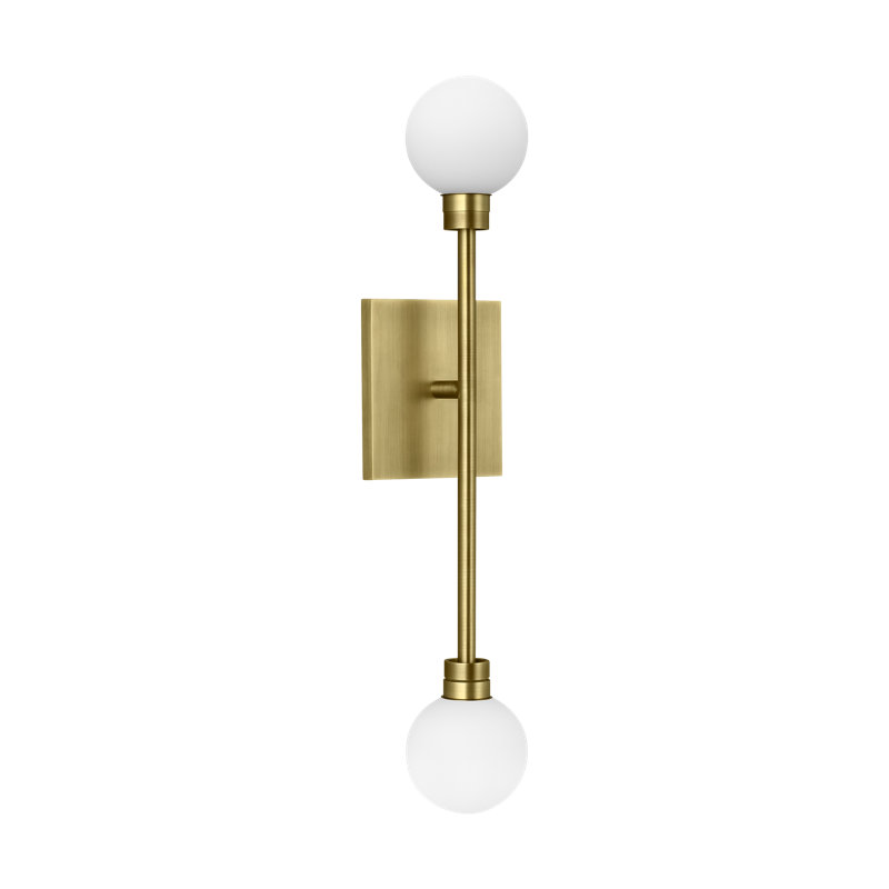 Mara 2 - Light LED Armed Sconce, Aged Brass