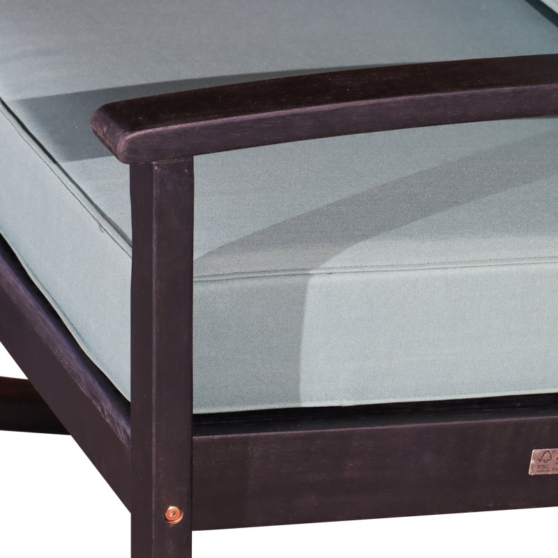 Chaise berçante en eucalyptus