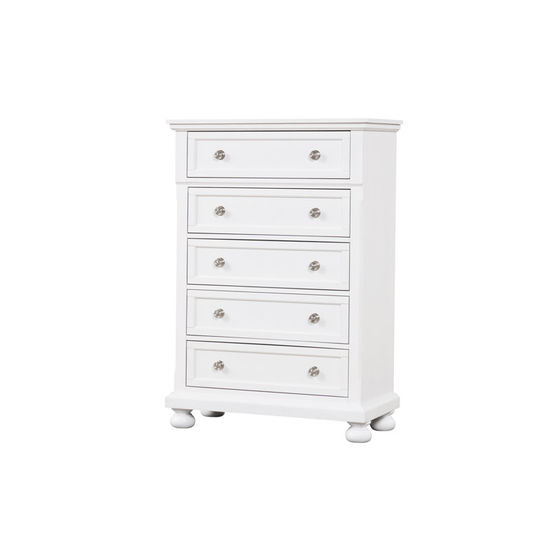 Commode Meade, blanc, Blanc