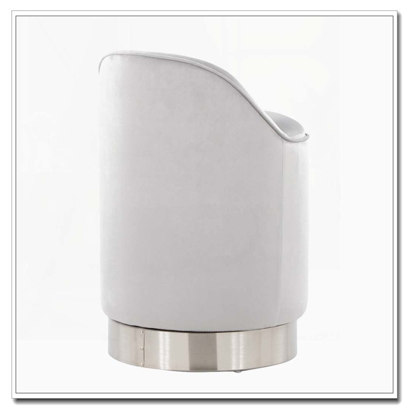 Tabouret de coiffeuse avec pivot - base en métal - couvercle de rangement amovible, Crème / doré